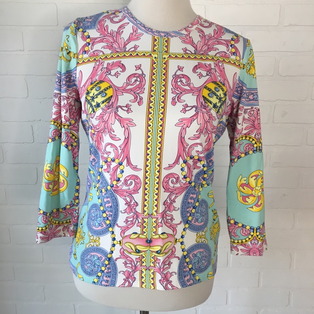 J. McLaughlin printed top S
